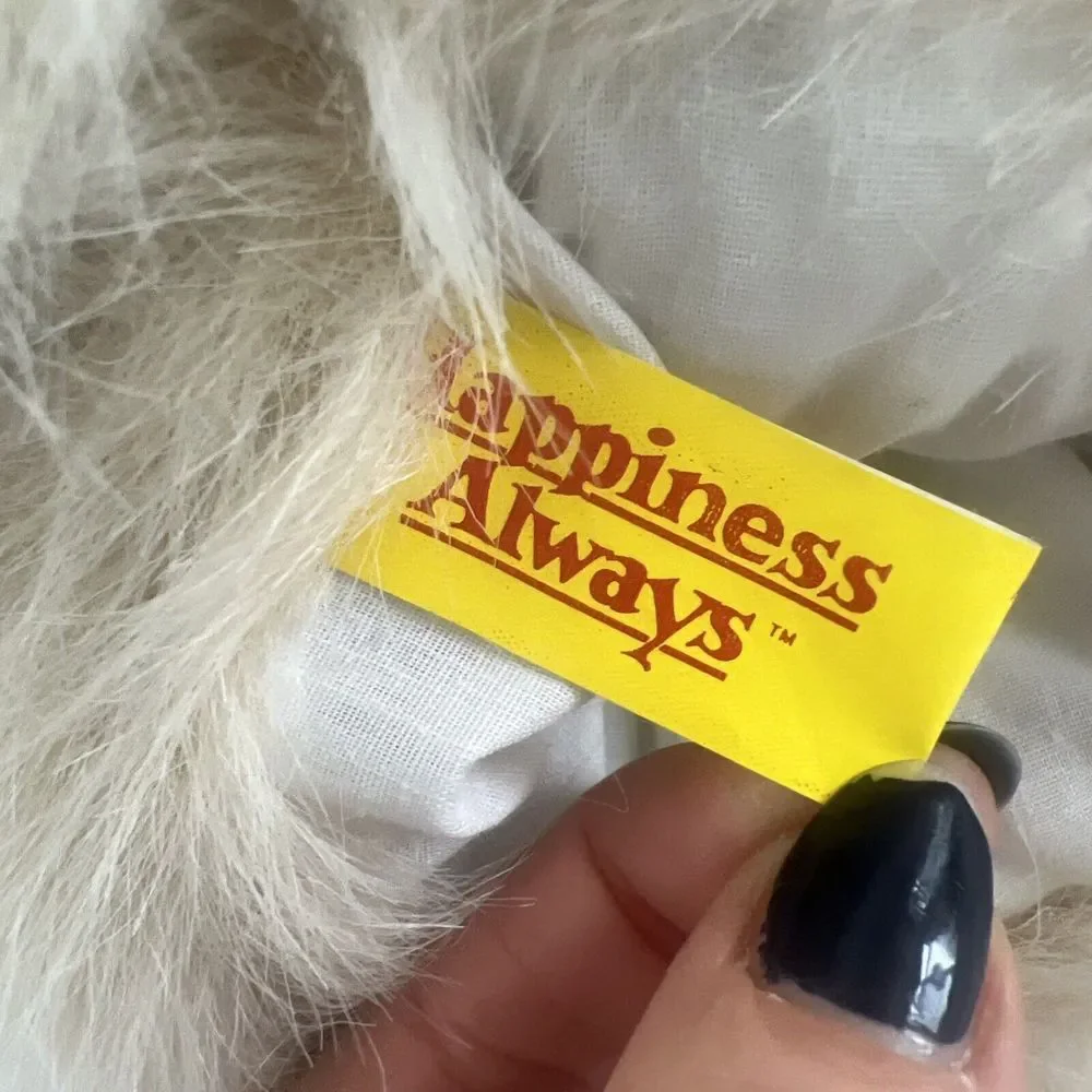 Vtg Monkey Puppet 1995 Happiness Express Beige Plush‎ 12